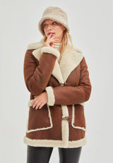 London Womens Shearling Bucket Hat - Bigardini Leather