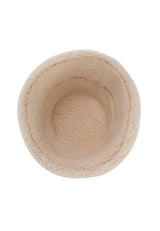 Sandy Womens Shearling Bucket Winter Hat - Yellow - Bigardini Leather