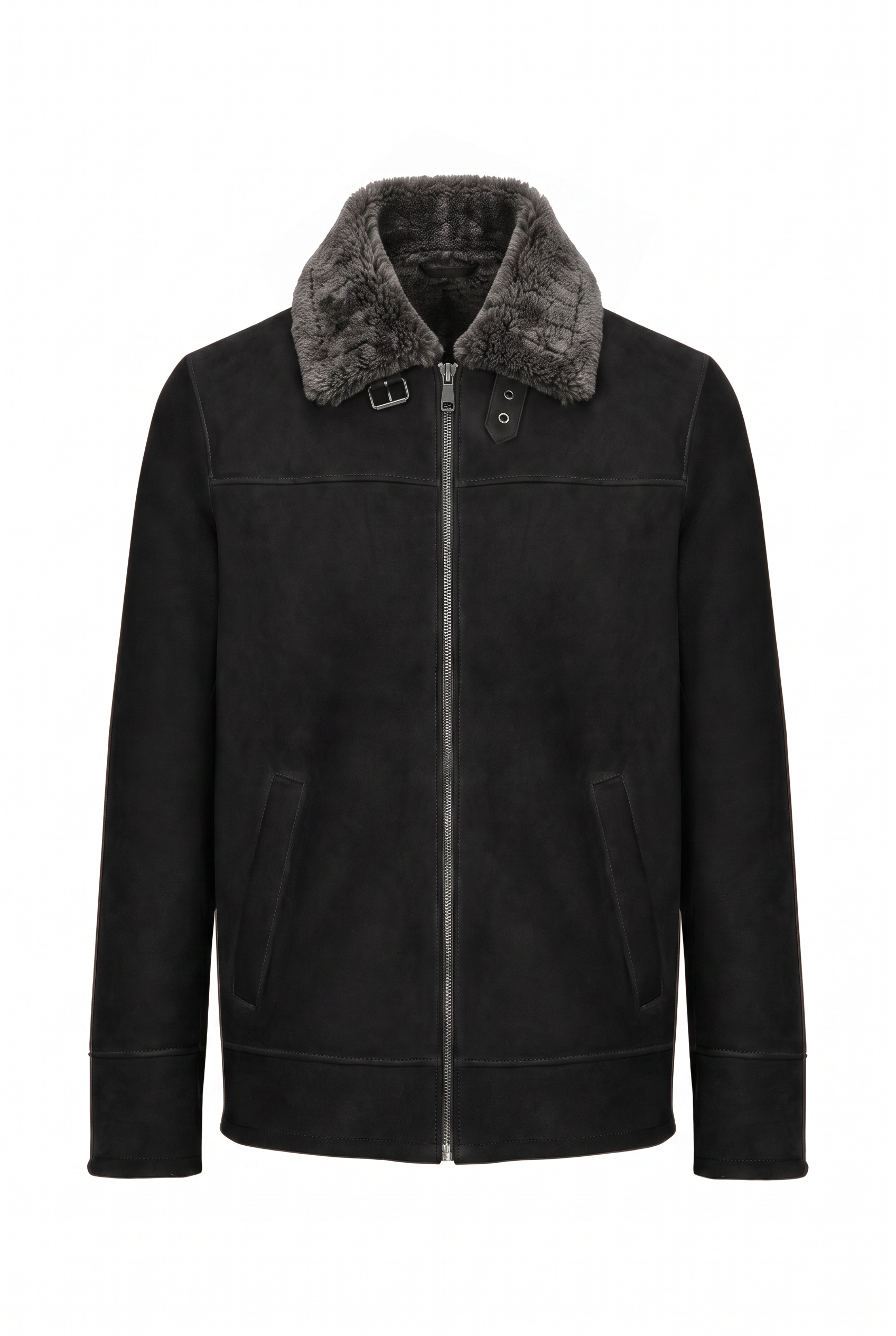 Matt Men's Shearling Sheepskin Jacket - Black