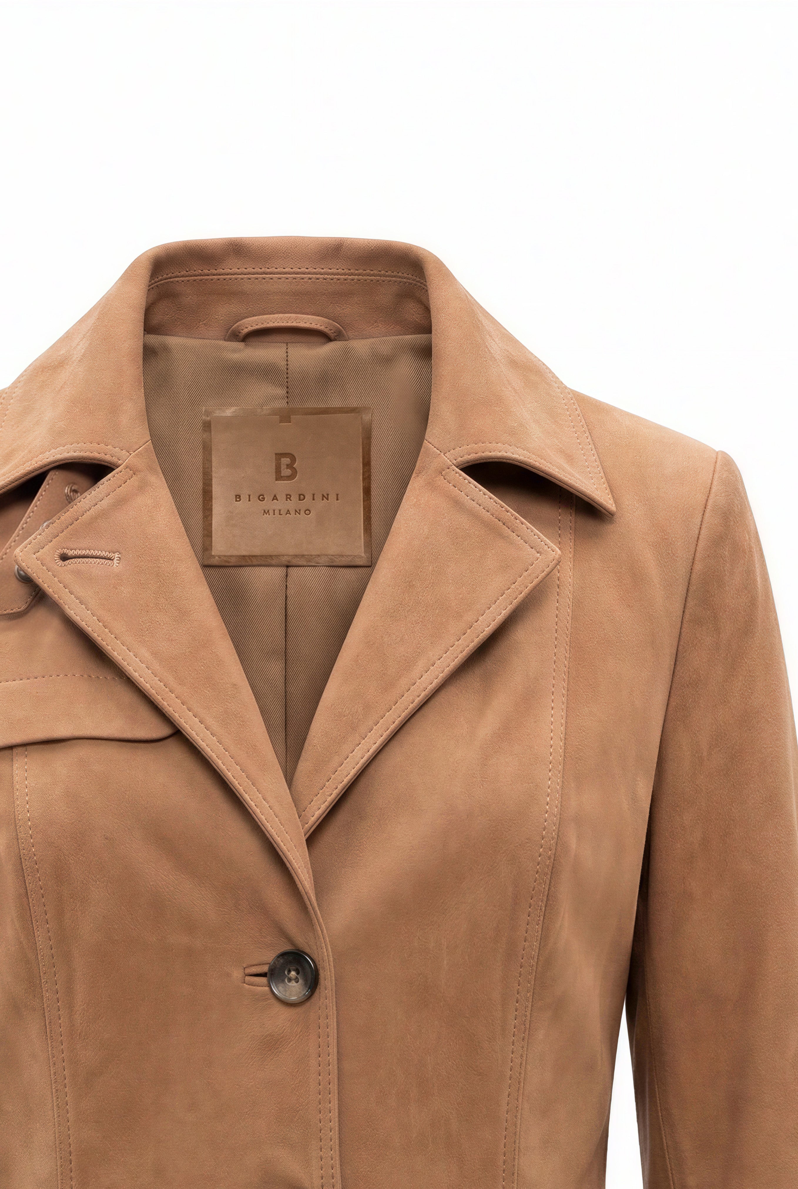Altea Women’s Suede Coat - Caramel