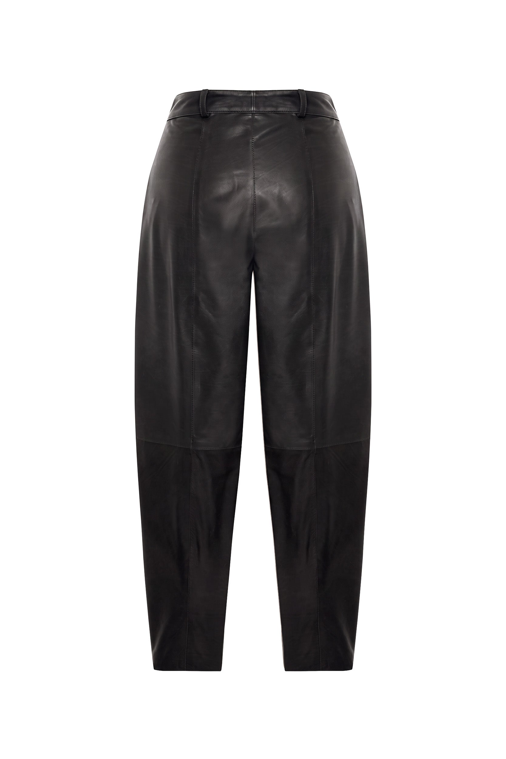 <tc>Alina Pantalon Ballon en Cuir - Noir</tc>
