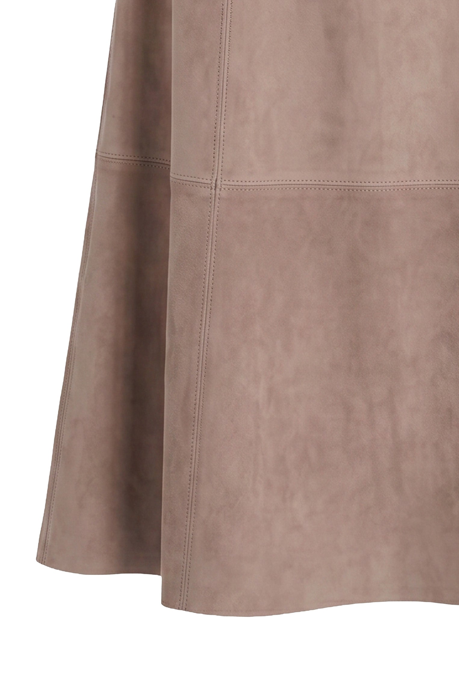 <tc>Talia Jupe Midi en Suède - Vison</tc>