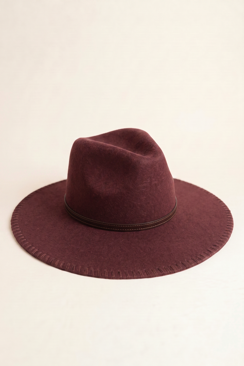 Kai Unisex Wool Hat - Burgundy