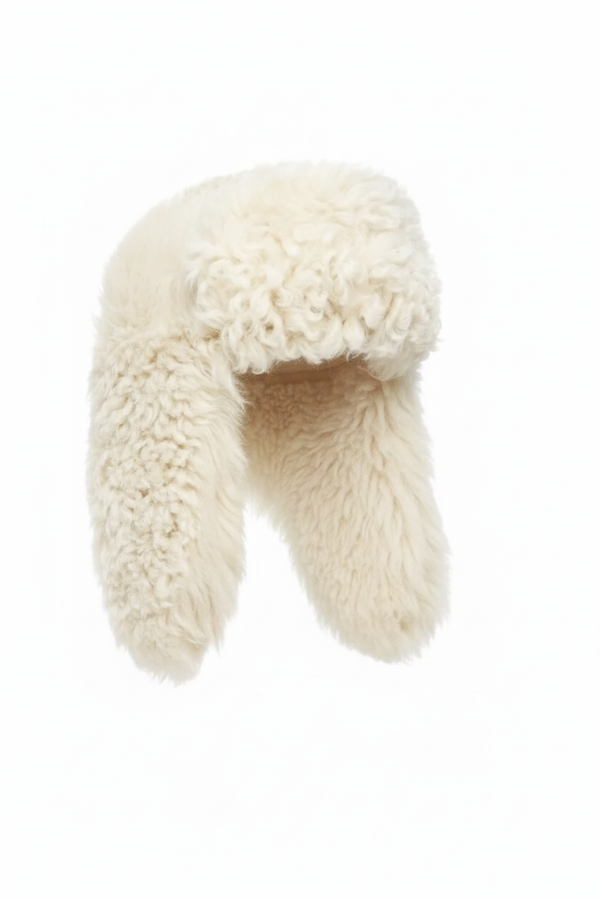<tc>Cecilia Cappello in Shearling Tigrado - Beige</tc>