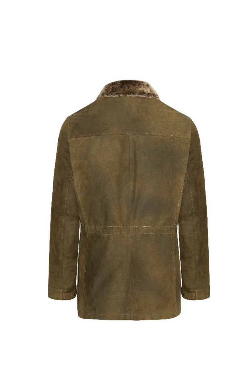 Matteo Suede Padded Coat