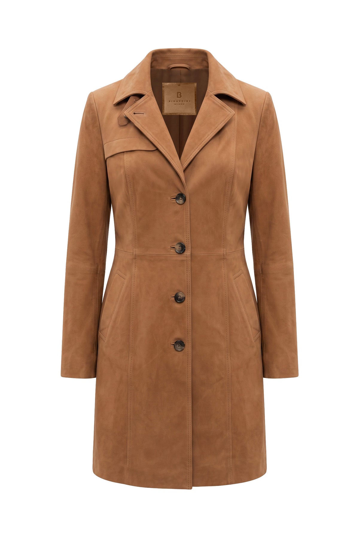 Altea Women’s Suede Coat - Caramel