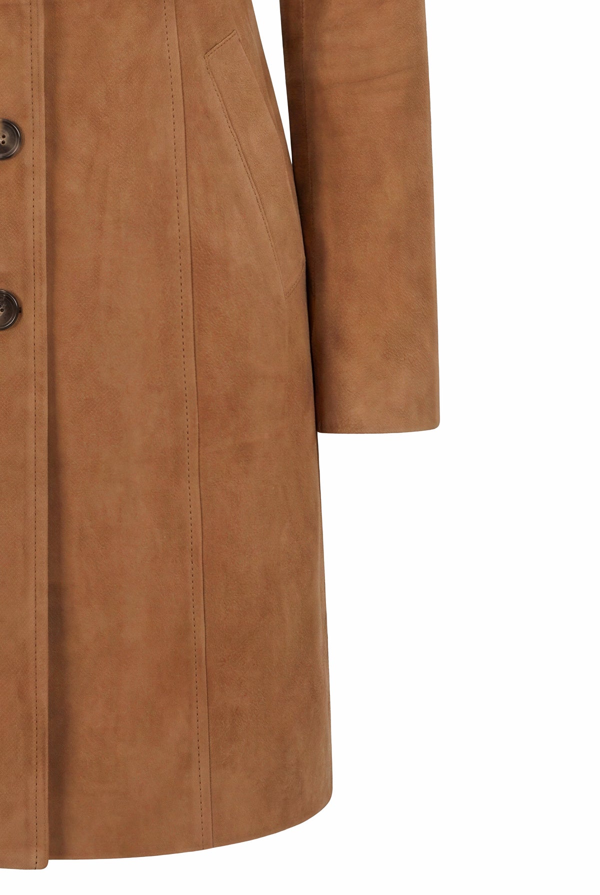 Altea Cappotto da Donna in Suede - Caramello