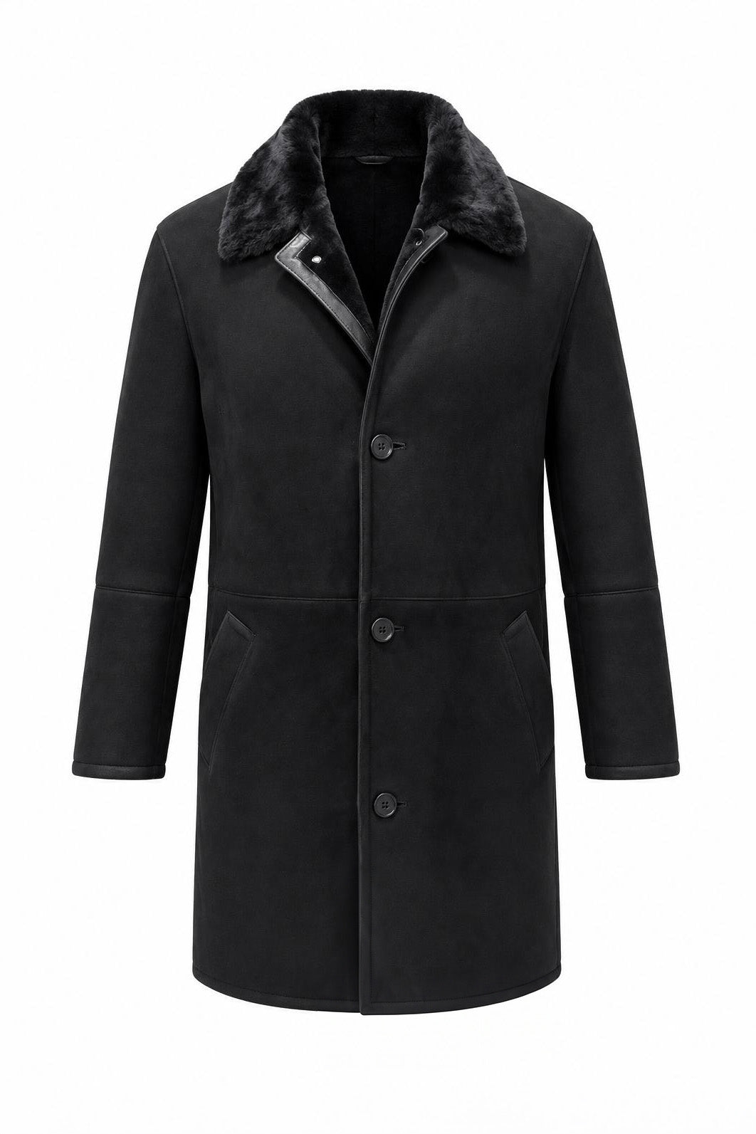 Cappotto in shearling Ravio - Nero