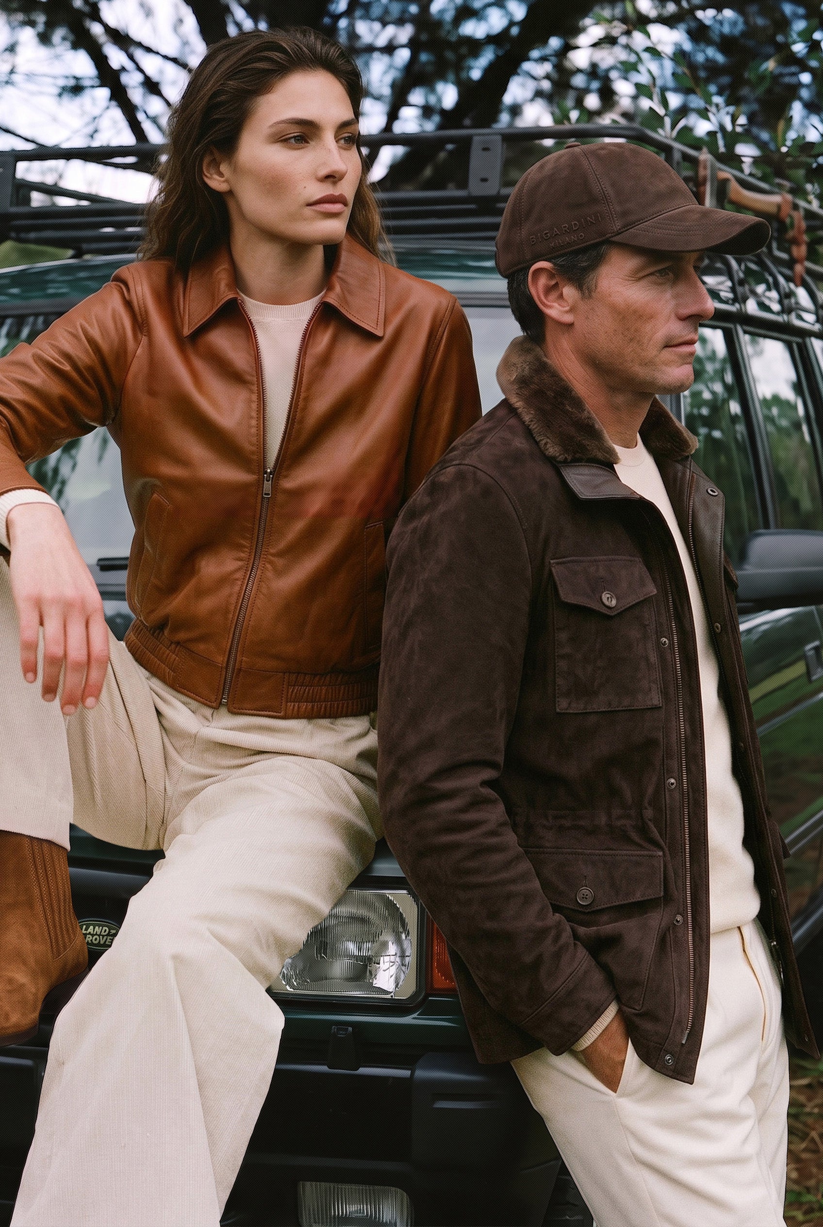 Verona Women’s Cropped Leather Jacket - Cognac