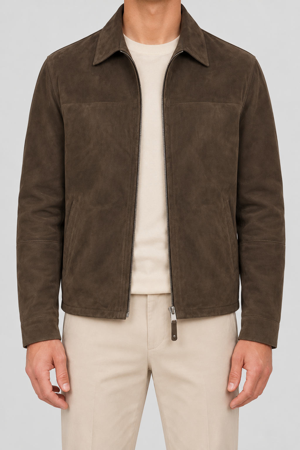 Dario Suede Jacket - Coffee