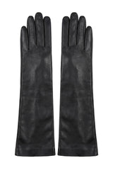 Ivy Women's Extra Long Leather Gloves - Black