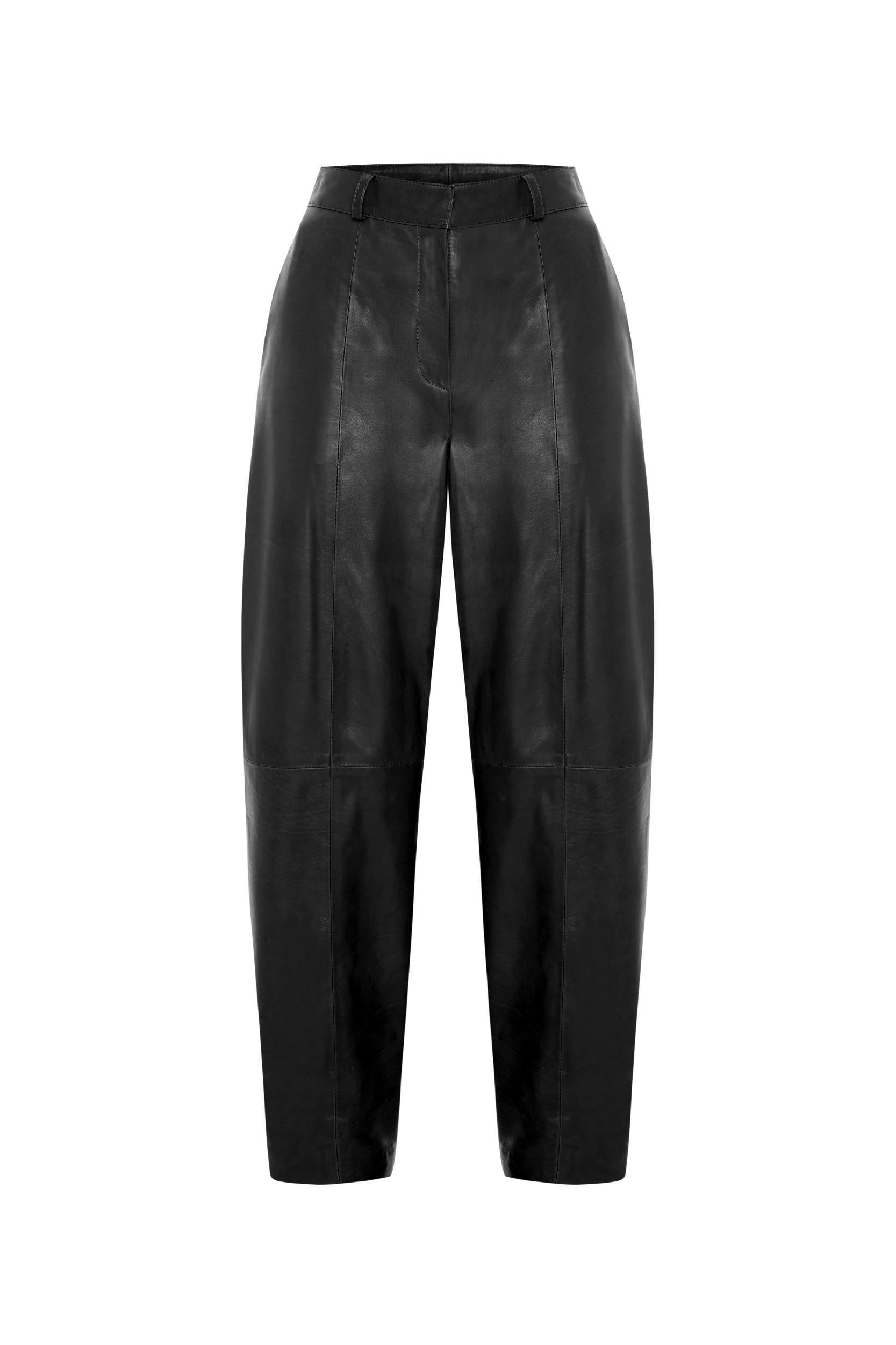 <tc>Alina Pantalon Ballon en Cuir - Noir</tc>