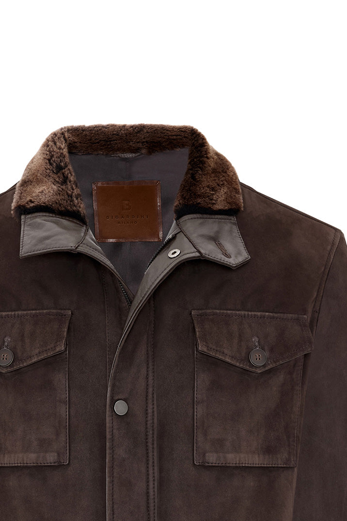 Ranger Men’s Safari Suede Jacket - Coffee