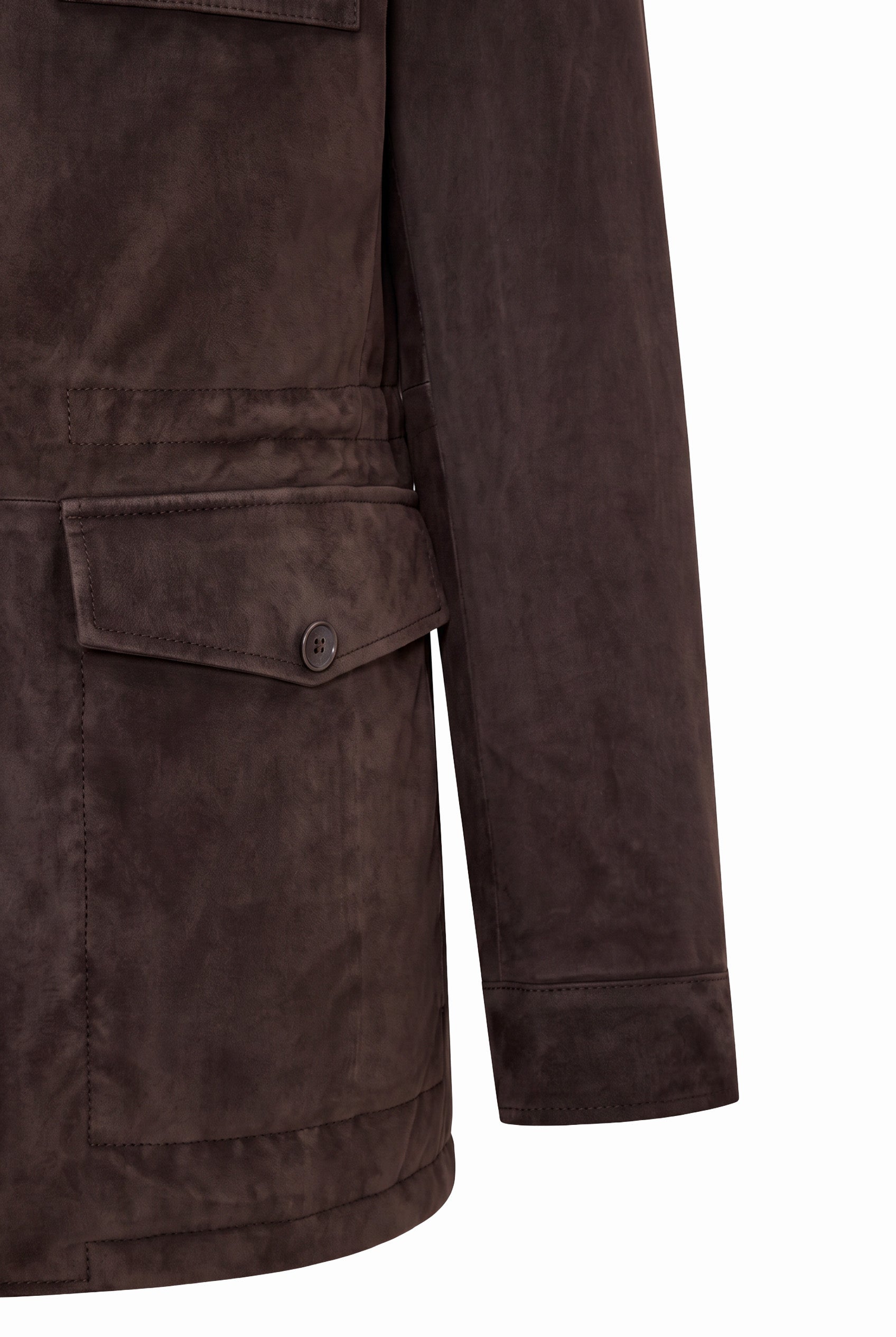 Ranger Men’s Safari Suede Jacket - Coffee