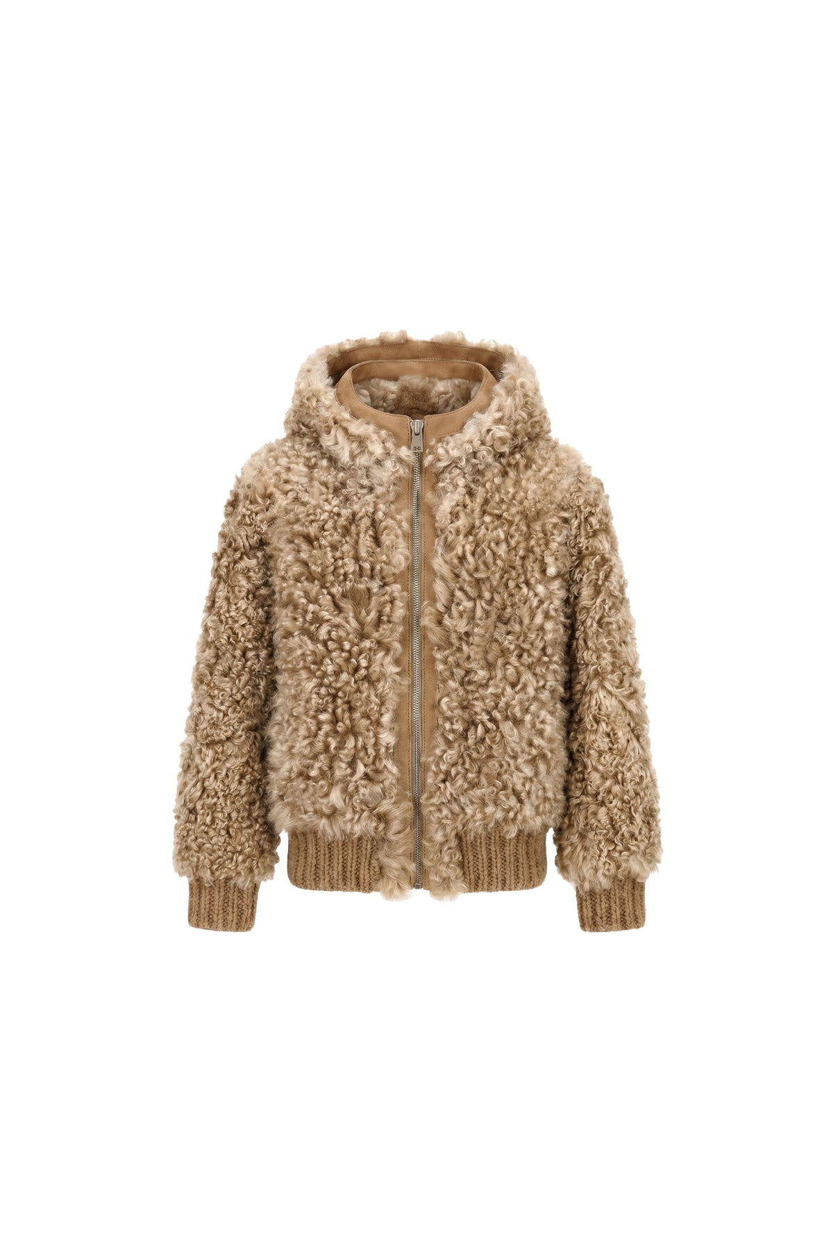 Danica Mädchen Oversize Wendbarer Shearling Jacke – Camel