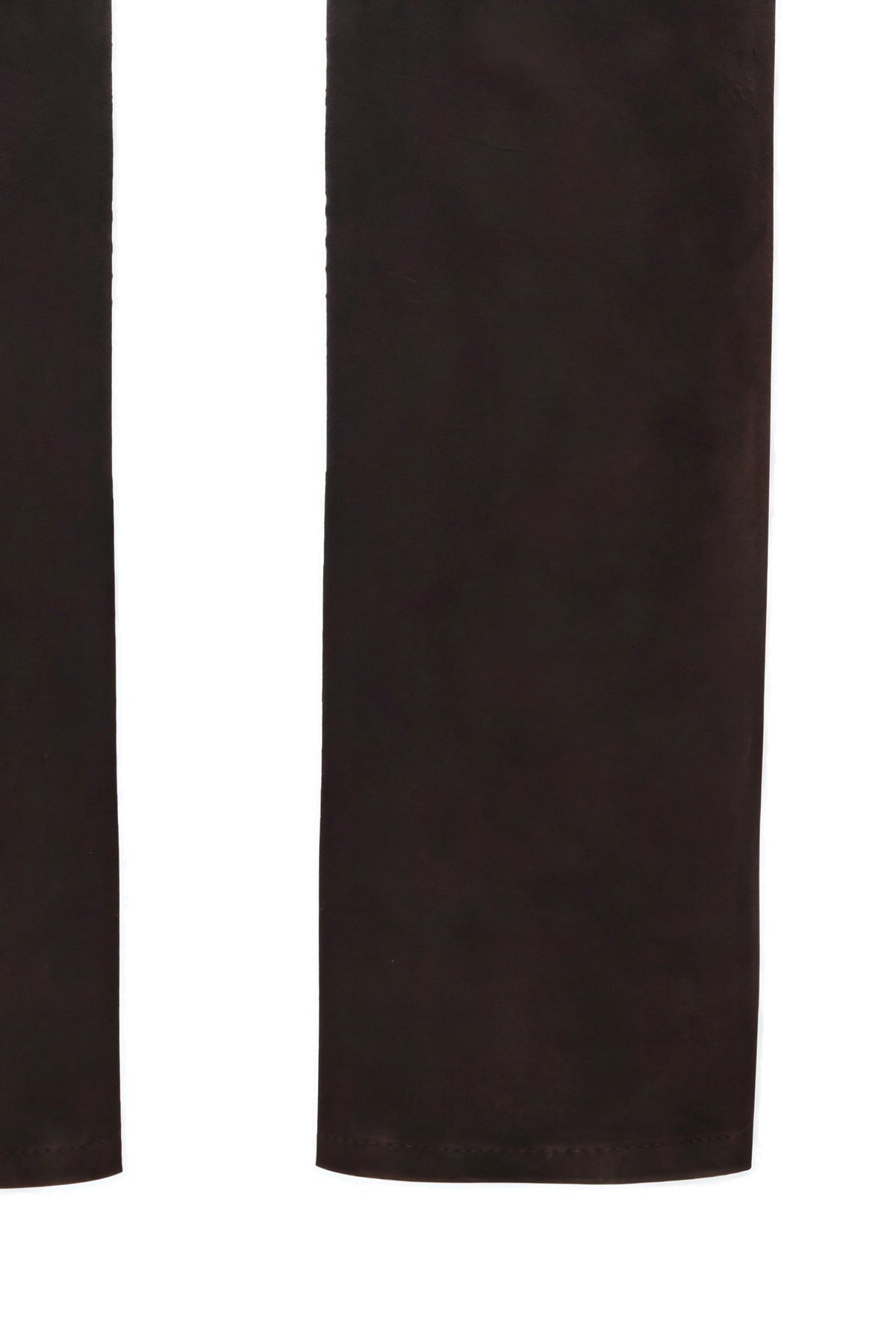 Rico Suede Leather Pants - Brown