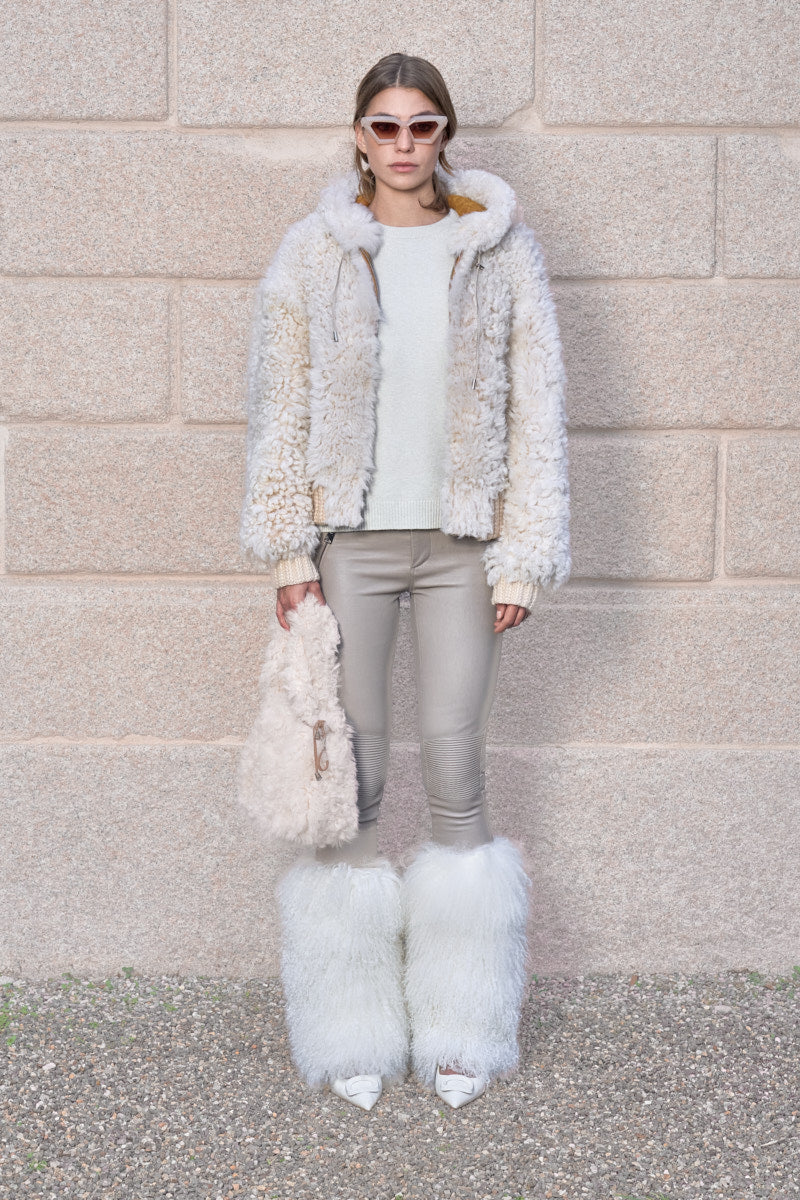 Leggings d'étirement en cuir féminin Shay - Taupe