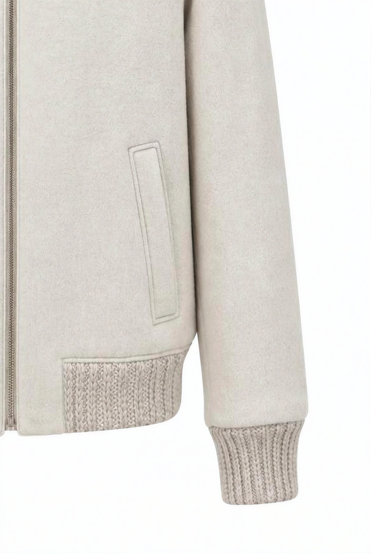 Alpi Men’s Alpaca Jacket with Hood - Natural White