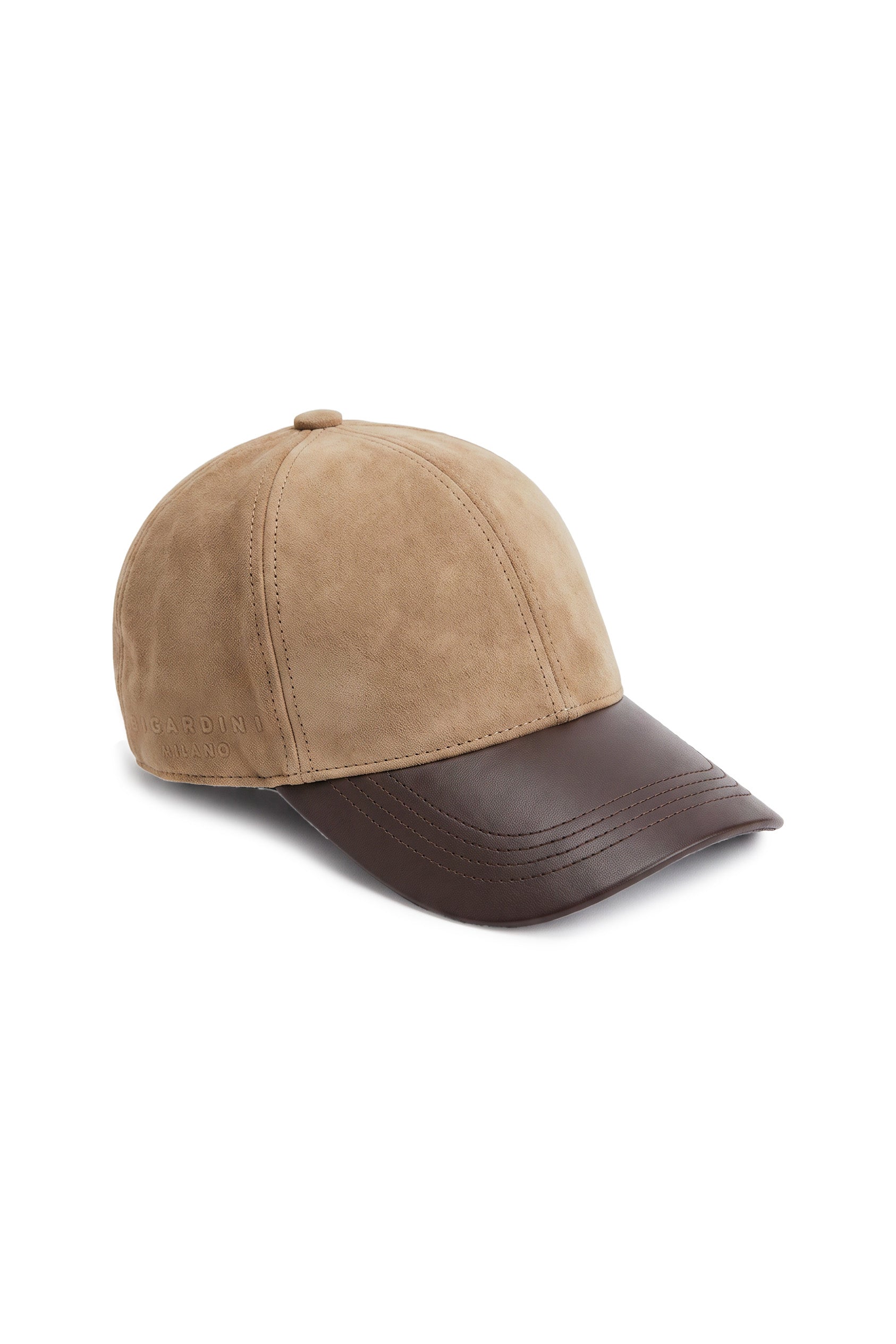 Zen Unisex Suede Baseball Cap - Vison & Brown