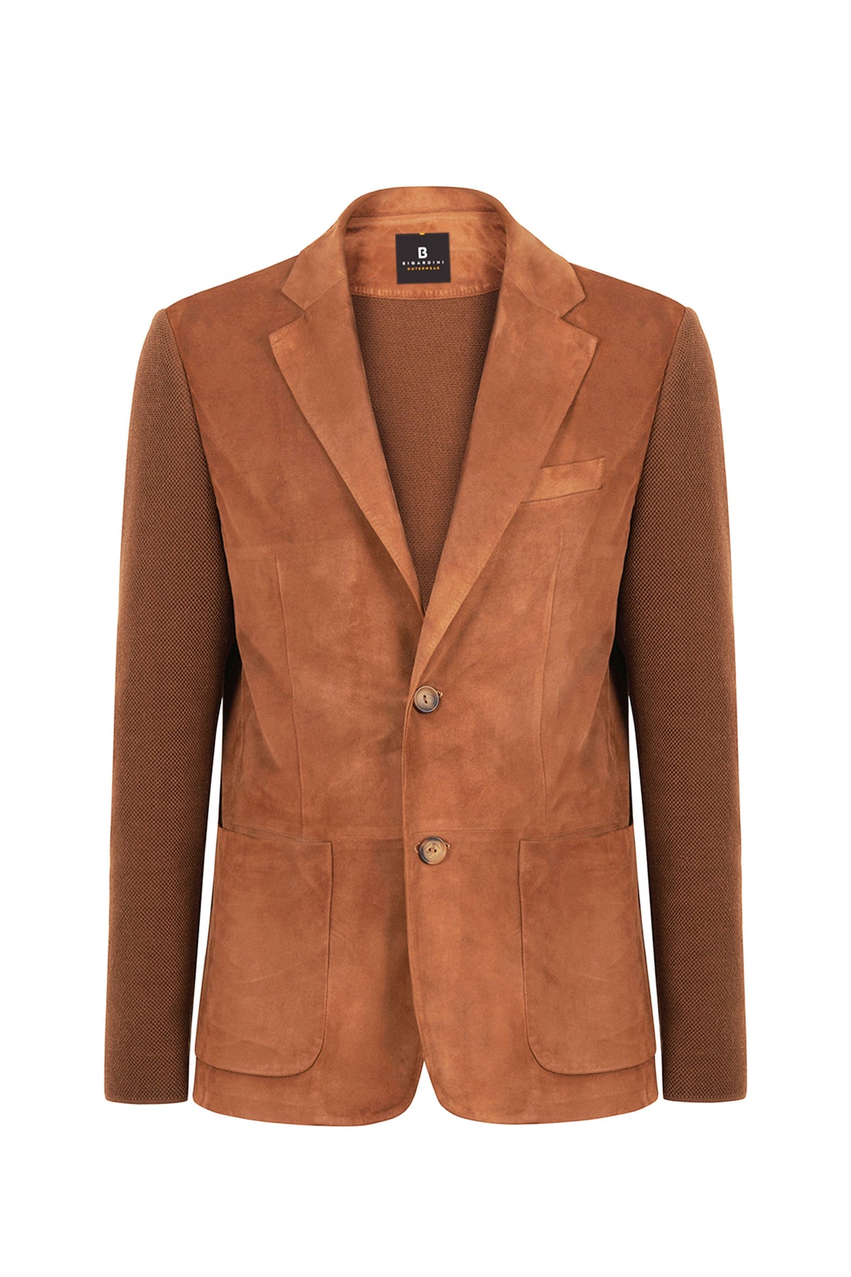 Pedro Suede Blazer Jacket - Snuff