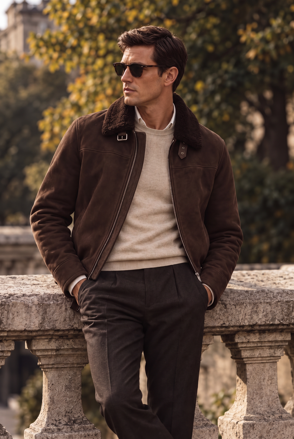 Matt Shearling Sheepskin Jacket - Brown