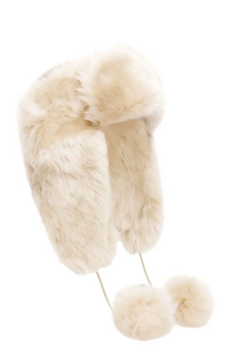 Alicia Women’s Shearling Hat - Snow White - Bigardini