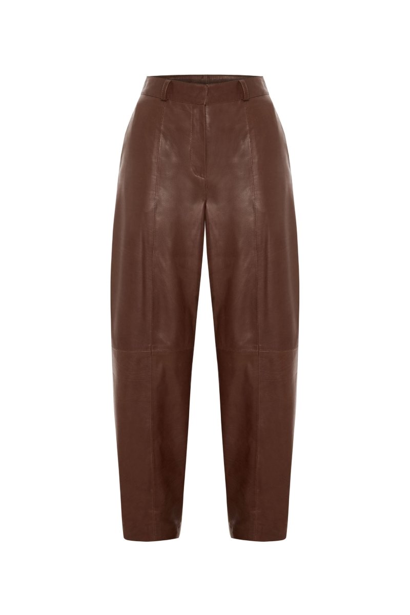 Alina Women’s Balloon Pants - Cognac - Bigardini