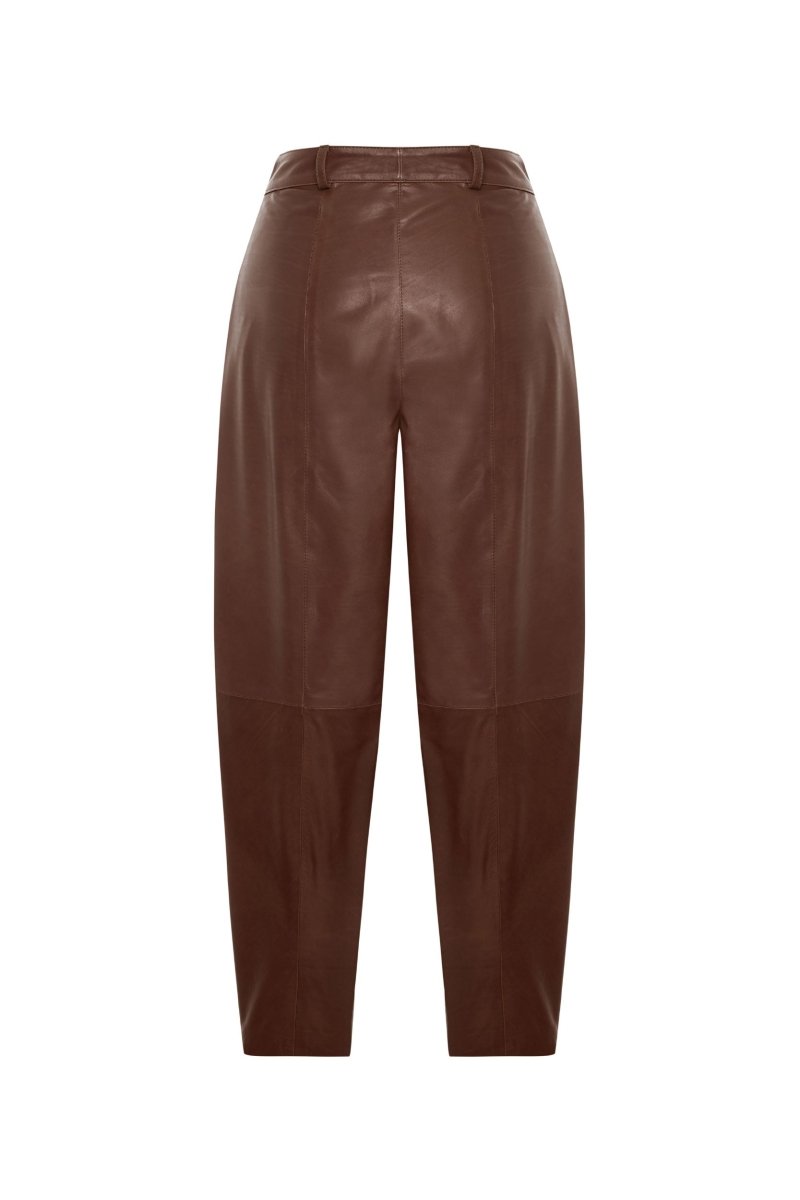 Alina Women’s Balloon Pants - Cognac - Bigardini