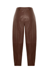Alina Women’s Balloon Pants - Cognac - Bigardini