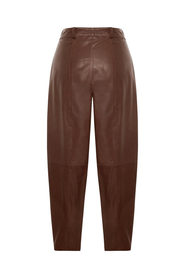 Alina Women’s Balloon Pants - Cognac - Bigardini