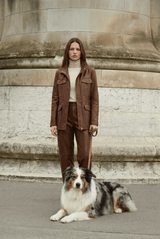 Alina Women’s Balloon Pants - Cognac - Bigardini