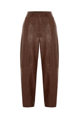 Alina Women’s Balloon Pants - Cognac - Bigardini