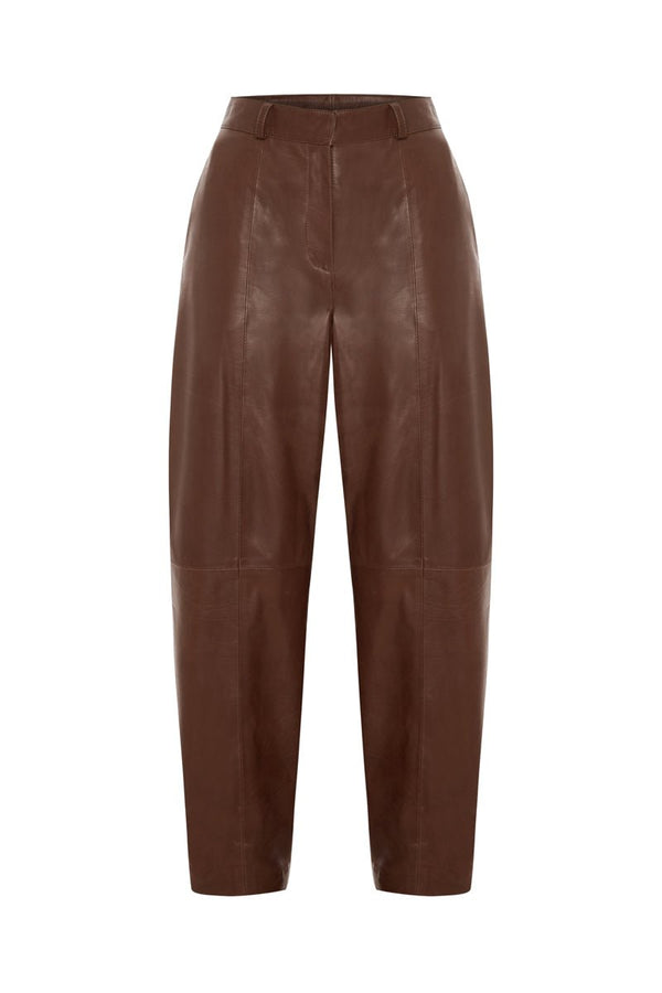 Alina Women’s Balloon Pants - Cognac - Bigardini