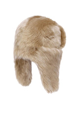 Angelica Women’s Shearling Hat - Honey Beige - Bigardini