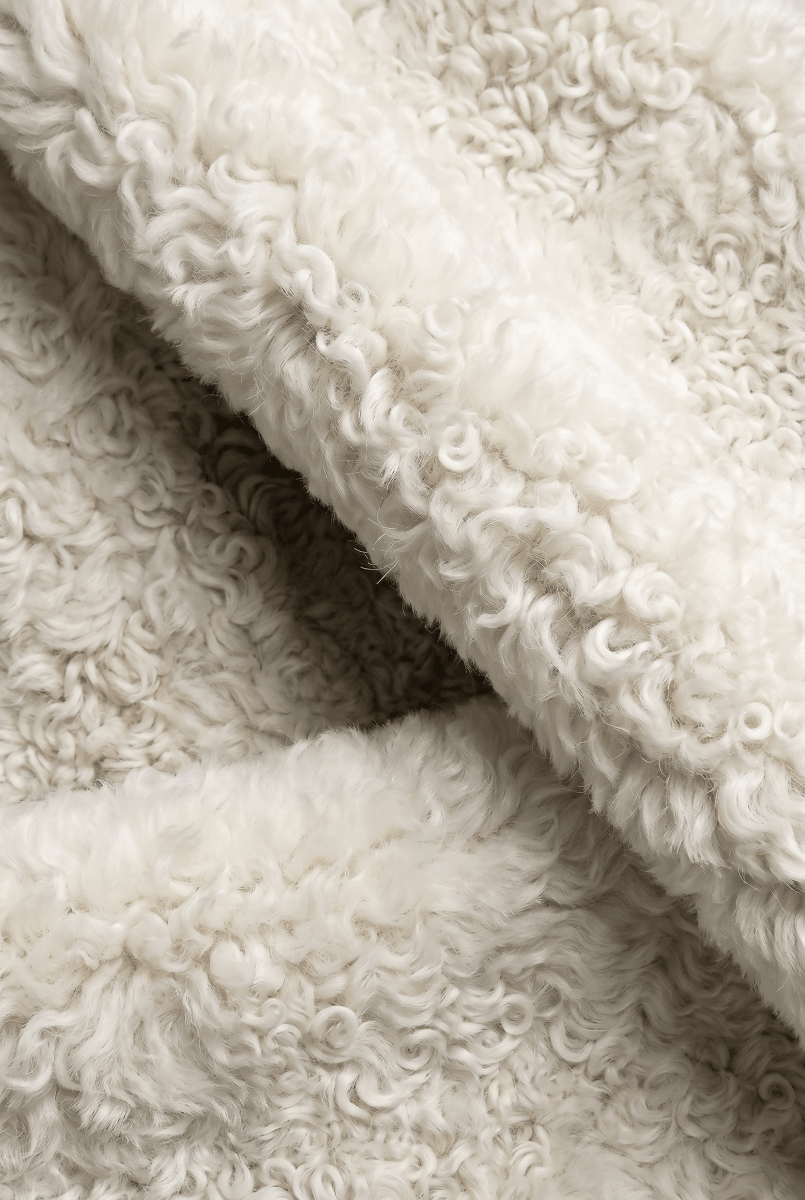 Angelica Women’s Shearling Hat - Snow White - Bigardini