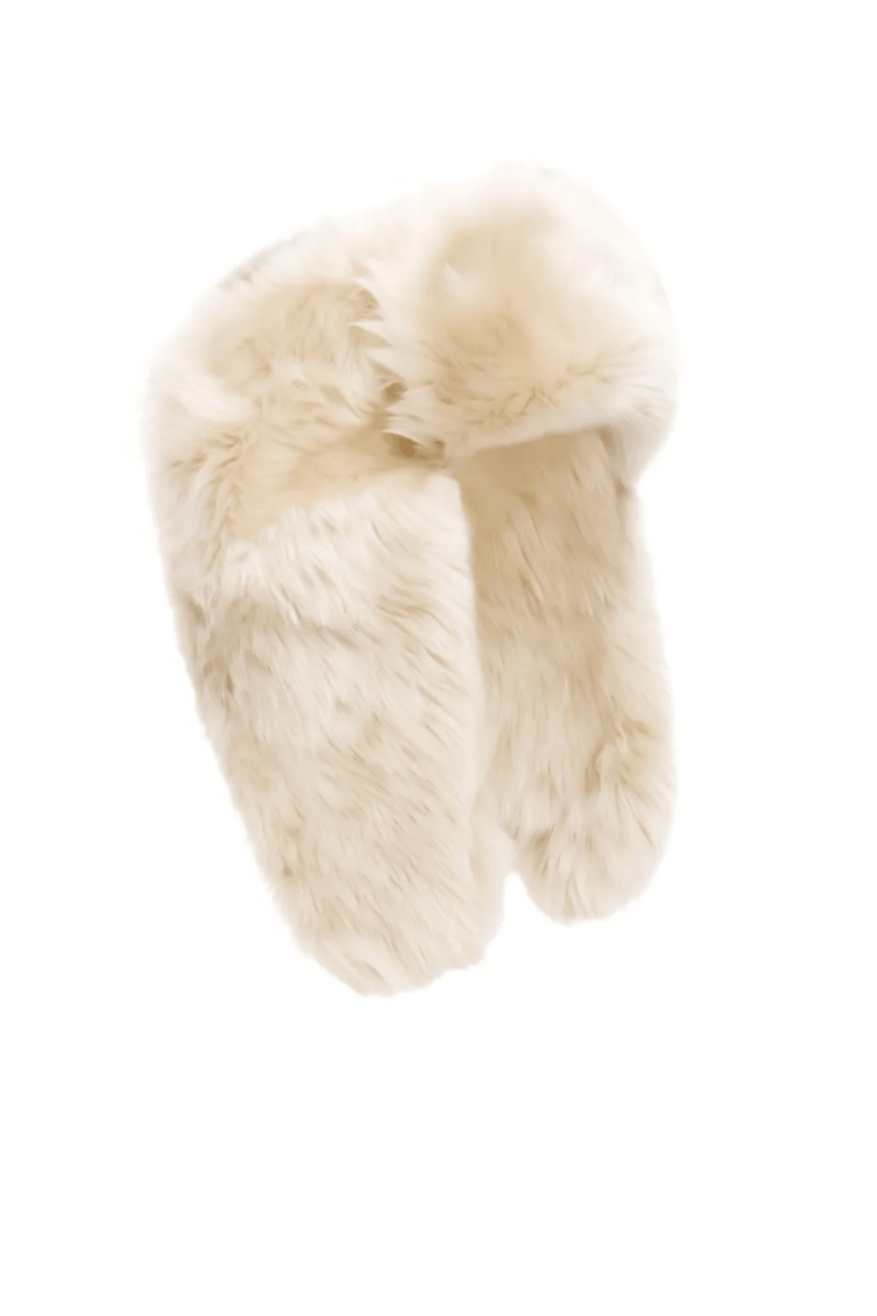 Angelica Women’s Shearling Hat - Snow White - Bigardini
