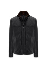 Beck Men’s Leather Coat - Black - Bigardini