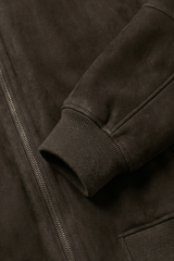 Carlo Men's Toscana Shearling Jacket with Hood - Cognac - Bigardini