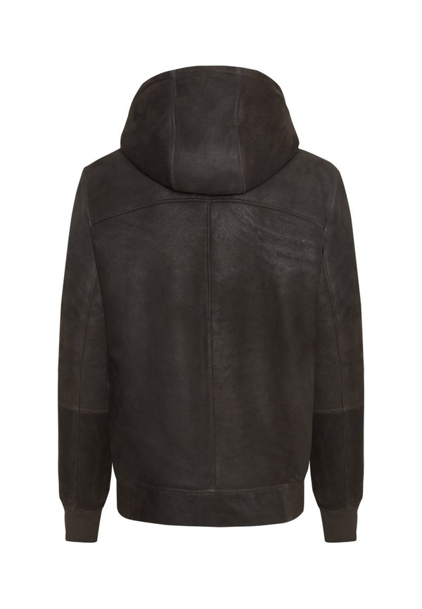 Carlo Toscana Shearling Jacket wiht Hood - Bigardini