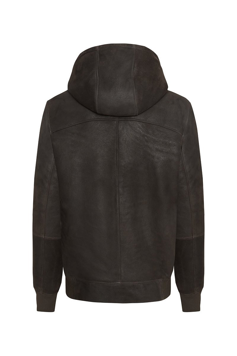 Carlo Toscana Shearling Jacket with Hood - Bigardini