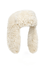 Cecilia Women’s Tigrado Shearling Hat - Beige - Bigardini