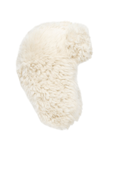 Cecilia Women’s Tigrado Shearling Hat - Beige - Bigardini