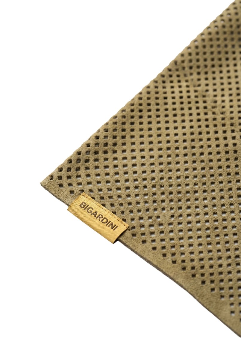 Cindy Unisex Suede Bandana - Khaki - Bigardini