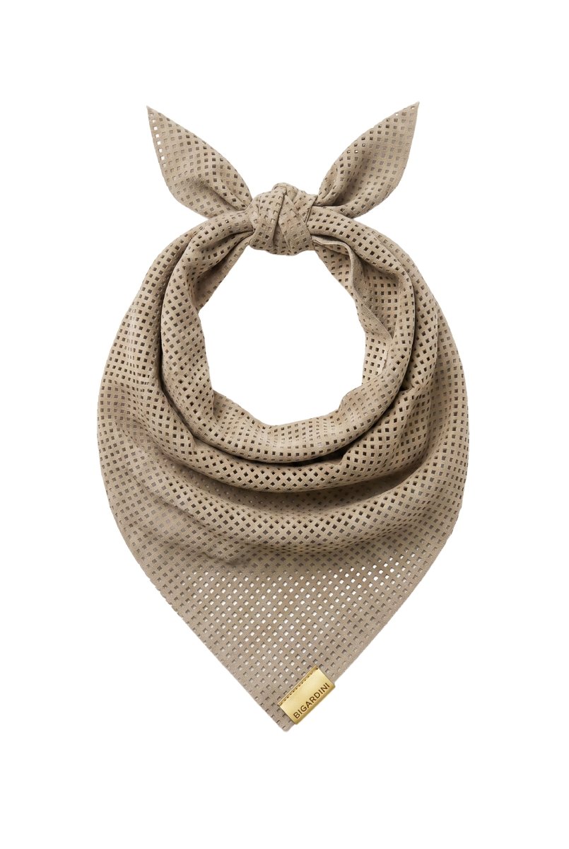 Cindy Unisex Women's Suede Bandana - Vison - Bigardini