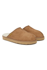 Corin Men’s Shearling Slippers - Camel - Bigardini