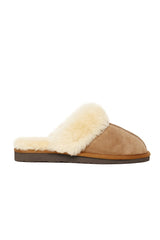 Cosy Women’s Shearling Slippers - Camel - Bigardini