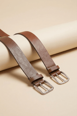 Cross Unisex Leather Belt - Brown - Bigardini