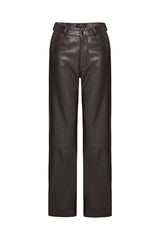 Daisy Wide Leg Nappa Leather Pants - Bigardini