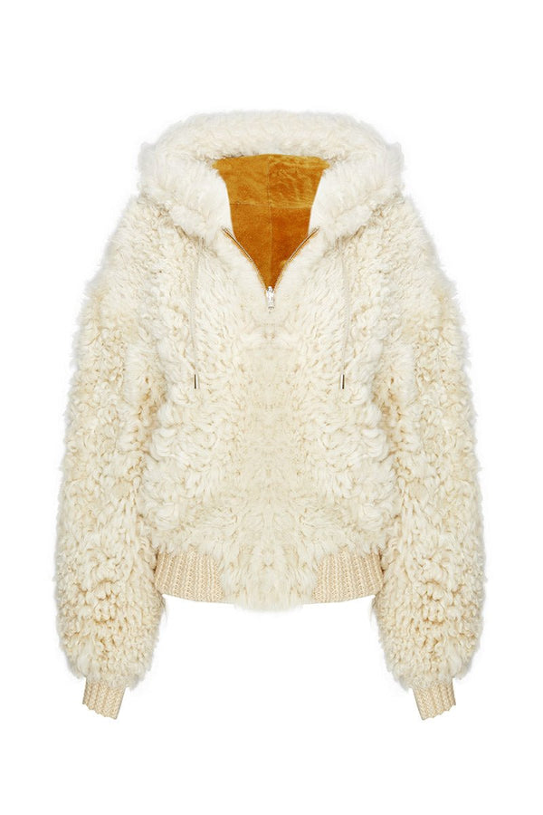 Danica Oversize Reversible Shearling Jacket - Bigardini