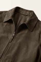 Dario Men’s Suede Jacket - Coffee - Bigardini